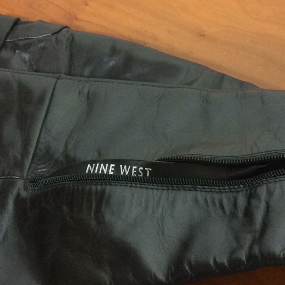 Nine West black leather boots. NWOT - Picture 3 of 7